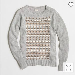 J.Crew Factory Fair Isle Front Sweater